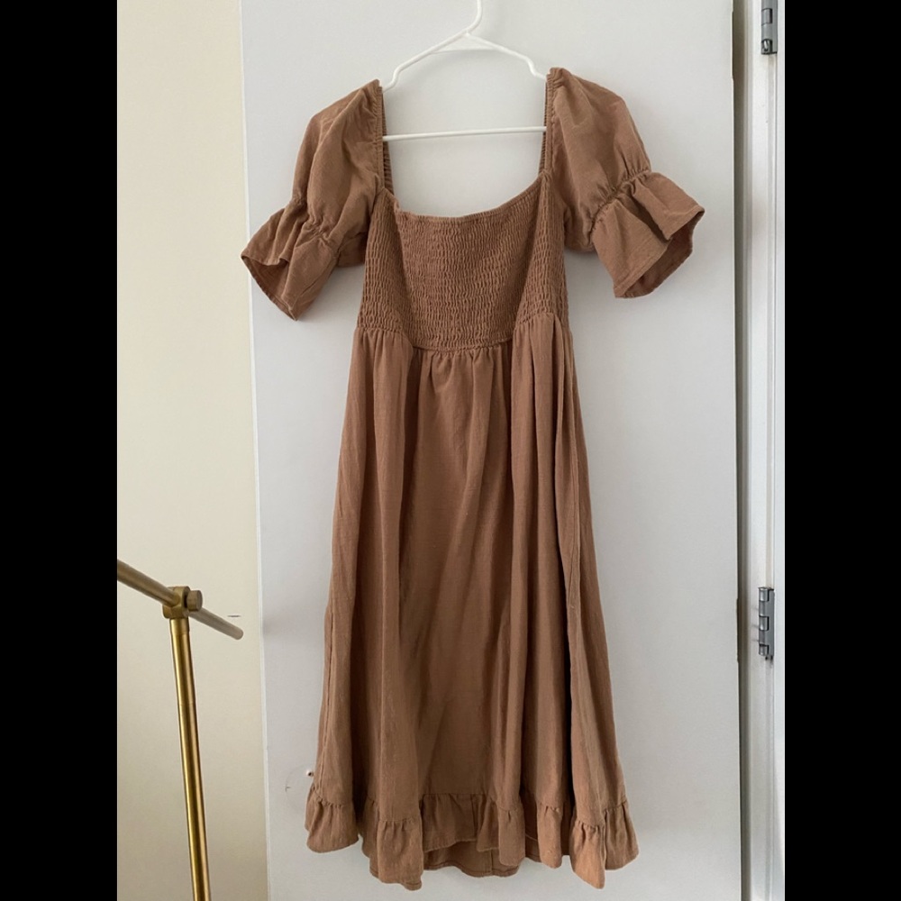 Petal & Pup Brown Midi Dress